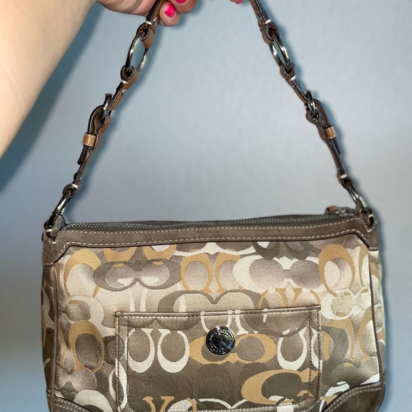 Coach Handbags - ***SOLD***Y2K COACH Chelsea Signature Jacquard Suede Shoulder Handbag - 2172